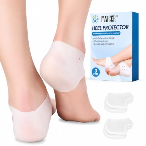 Fersenschutz aus Gel, Einlagen bei Plantarfasziitis, Kissen aus reinem Silikon, lindert Schmerzen in der Ferse und an rissigen Fersen