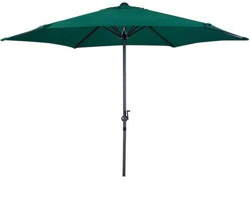 Gardensity ® Garden Umbrella - Green, Modern, Large (2.7m), Steel Frame with Alloy Steel Shaft & Handle, Polyester Canopy, Rotational Tilt, Rust Resistant, Outdoor Use