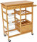 Zeller 13775 Küchenrollwagen mit Bambootop 66 x 38 x 84, Bamboo