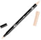 Tombow ABT-942 Fasermaler Dual Brush Pen mit zwei Spitzen, cappuccino, 1 Stück (1er Pack)