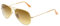 Ray Ban Unisex Sonnenbrille Aviator, Gr. Large (Herstellergröße: 58), Gold (gold braun 112/85, Gläser: braun verlauf)