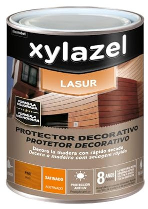 XYLAZEL Lasur Protector Decorativo al agua Satinado Pino, 750 ml