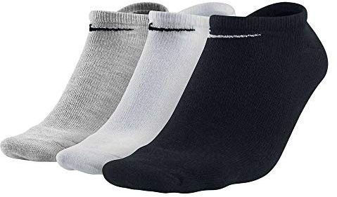 Nike Men's Socks Sport No Show, Multicolour (Multicolore - Noir / Blanc / Gris), 3 Pack, Gr. 42-46
