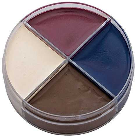 Professionelle Theater-Schminke für Leichen - Horror Make-Up Set Creme Schminkdose 4 Farben - Halloween Karneval Motto-Party