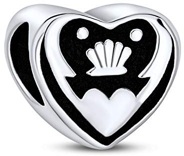 Bling Jewelry Keltischer Knoten Claddagh Irisches Freundschafts Herzform Charm Perle Für Frauen Teen .925 Sterlingsilber Passt Europäisches Armband