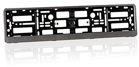 2x Carbon effect Number Plate Surrounds Holder Frame ABS PC plastic