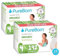 PureBorn 192 Windeln Größe 4 (7-12 kg), Ultra-Saugfähig, Hypoallergen, Weich & Sanft für Babys (7-12 Monate), Dermatologisch Getestet, Auslaufsicher, Umweltfreundlich aus Bambus