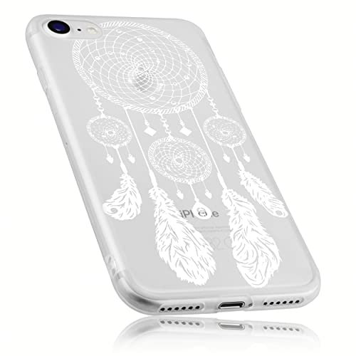 mumbi Hülle kompatibel mit iPhone SE 2022 / SE 2020 / 7 / 8 Handy Case Handyhülle mit Motiv Traumfänger, transparent