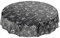 ANRO Wachstuchtischdecke Wachstuch Wachstischdecke Tischdecke abwaschbar Schwarz Bistro Retro Modern Rund 140cm