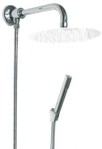 BagnoClic Duschkopf mit Handbrause Minimal und Arm 30 cm