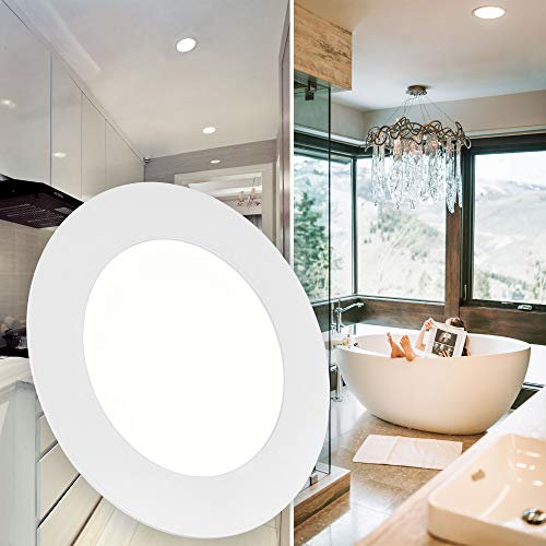 max K O M F O R T LED Panel 6W rund flach ultraslim neutralweiß Einbaustrahler Spot Einbauspot Deckenleuchte Weiß