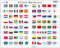 Larsen L2 Puzzle des Drapeaux, édition Français, Puzzle Cadre avec de 80 pièces