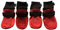 Vibrant Fellow Hundeschuhe, atmungsaktiv, 4 Stück, Größe XL, Rot