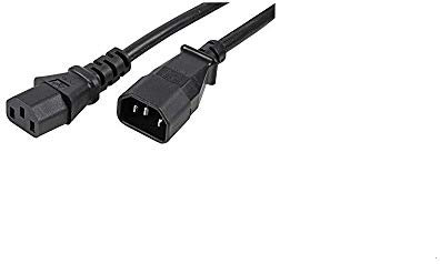 Pro Elec PE01090 IEC C14 Plug To IEC C13 Socket Extension Lead 10A 3m Black