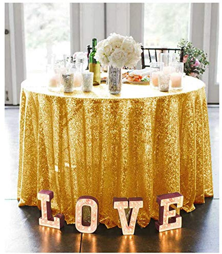 Runde Tischdecke Pailletten Tischdecke Gold 72 Zoll Leinen Tischdecke Boho Tischdecke Gebraucht Party Tischdecke Großhandel Gold 180cm Pailletten Tischdecke Für Partys