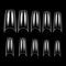 Makartt French Nail Tips for gel extensions, 500pcs Half Cover Acrylic False Nail Tips, Fake Nails, Press on Nails, 10 Sizes
