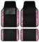 CAR PASS Tapis de Sol de Voiture avec Strass Brillants, Strass Scintillants, Talonnette antidérapante en PVC, Ajustement Universel pour SUV, berline, camionnette, 4 pièces, pour Fille et Femme