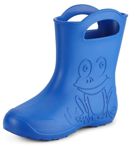 Ladeheid Eva Gummistiefel Damen federleichte wasserdichte Damenschuhe Regenschuhe LA-CA-09 (Blau, 38/39 EU)