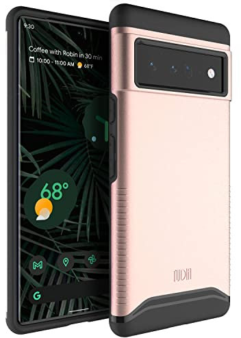 TUDIA DualShield kompatibel für Google Pixel 6 Pro Hülle, [Merge] Stoßfestes Dual-Layer Dünn Hart TPU Militär Grade Schutzhülle für Google Pixel 6 Pro - RotGold