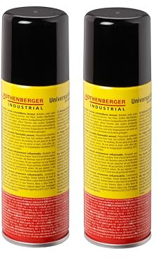 ROTHENBERGER Industrial 2X Nachfüllgas je 100 ml Feuerzeug Gas inkl. 5 x Adapter für wiederbefüllbare Feuerzeuge und Kleinlötgeräte