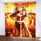 Fgolphd Japanischer Manga Demon Anime Verdunkelungsvorhänge Für Jungen Und Mädchen Schlafzimmer Kinderzimmer Perforierte Vorhänge (11,150 × 166CM)