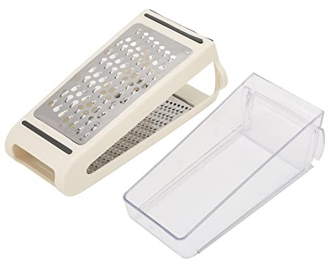 Box Grater, Cheese Grater Double Sided Removable Container Food Grater for Kitchen