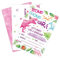 Watercolor Dinosaur Party Invitation with Envelopes - 20 Sets Fill-in Invitations Cards for Girls Dinosaur Birthday Party Supplies Baby Shower Invites Double-Sided Printed T-Rex Cards