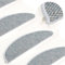 lvssiao Treppenteppich Stufenteppich, Treppenmatten Selbstklebend Sisal-Optik 15 STK. 65x25 cm Blau Stufenschutz Stufenmatten für Innen