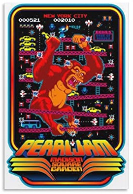 TSALF Wanddeko Poster Kein Rahmen Pearl Jam at Madison Square GardenVintage Retro Dekorative Malerei für Zuhause Schlafzimmer Wohnzimmer Dekor 60x90cm
