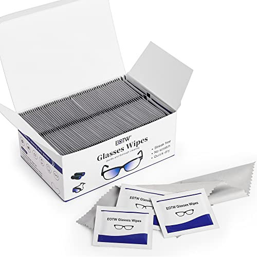 Brillen-Reinigungstücher Einzeln Verpackt, EOTW 120 Stück Brillenputztücher ideal für Brillen/Scheiben/Brillen/Sonnenbrillen/Skibrillen/Lesebrillen/Fahrradbrillen