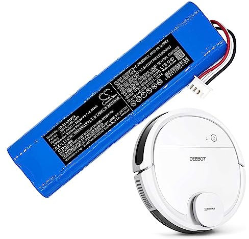 3400mAh Ersatzakku kompatibel mit Ecovacs Deebot Ozmo 900, Deebot Ozmo 901, Deebot Ozmo 905, Deebot Ozmo 920, Deebot Ozmo 930, Deebot Ozmo 937, S01-LI-148-3200, S09-LI-148-3200, S11-Li-144-2600