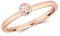 EDS Jewels Funkelndes Feuer 9 Karat (375) Rotgold Damen - Ring mit Morganit WJS32362RSN