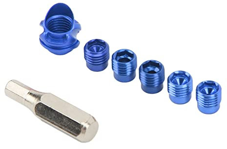 Peep, CNC-Bearbeitung Bogenschießen Gucklochkappen-Kit mit Kapuze Leichte Aluminiumlegierung für die Jagd (Blau)