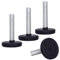 SKIR'CO Lot de 4 Pieds de Nivellement M8 x 40 mm - Ronds Réglables en Métal, Tige Filetée M8