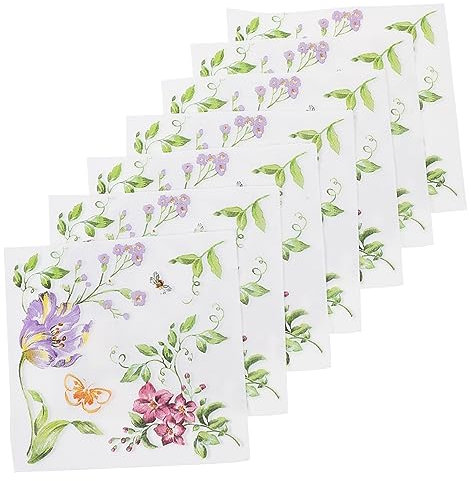 Mobestech 40stücke Bedruckte Einweg Servietten Tissue Papier Party Zubehör Dekorative Servietten Für Tischdekoration Hochzeit Geburtstag Feier