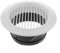 Griglia di ventilazione rotonda, griglia di scarico per ventilazione interna, canale, tubo, tappo di copertura, cucina (200 mm)