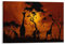 Puzzle 1000 Teile，Giraffen im glühenden Sonnenuntergang，Papier Kinderspielzeug Dekompressionsspiel（38x26cm）-80