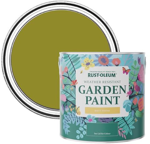 Rust-Oleum Green Mould-Resistant Garden Paint in Matt Finish - Pickled Olive 2.5L