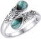 Labradorit Ring Sterling Silber Regenbogen Einstellbar Bandringe Viktorianisch Schmuck Geschenke für Damen