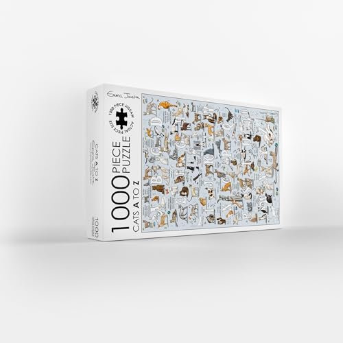 Cats A-Z 1000 Piece Jigsaw Puzzle; Emma Joustra art Collection; Eco-Friendly, Gift for Adults & Families