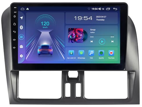 ACAVICA Radio de coche Pollici Android 13 de 2 + 32 GB por Volvo XC60 2011-2013 Touch Screen Navigatore GPS Car Radio Estéreo con Wireless Carplay Bluetooth WiFi DSP USB (Radio de coche por Volvo
