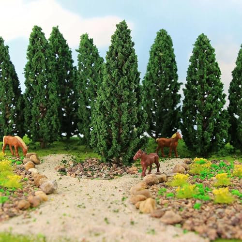 Lot de 10 arbres miniatures de 15 cm pour décoration d'intérieur