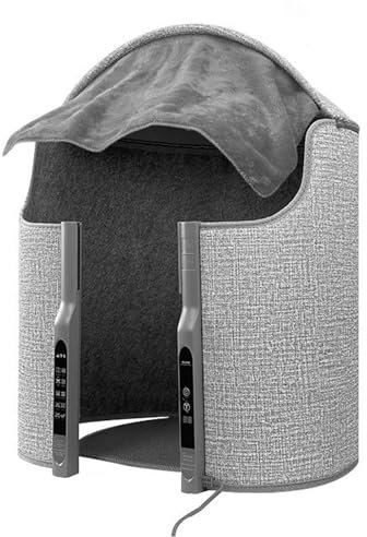 Untertischheizung,Untertischheizung für Büro,Tragbarer Raumheizer unter dem Schreibtisch - Rundum faltbarer Bein-Fußwärmer, 7 Timer, leise Boden-Fußheizung für Zuhause und Innenbereich