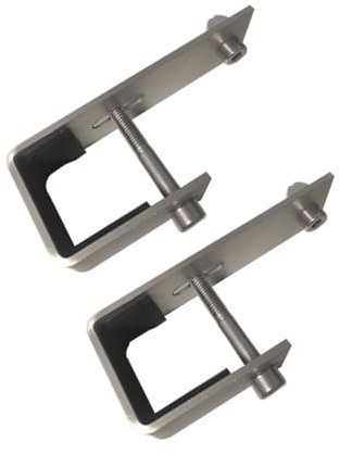 Balkonkraftwerk Halterung Multiflex Set für 1 PV-Modul (2er-Set), flexible Geländerbefestigung (40/50 mm, Klemmhalter), inkl. 0% MwSt., Halterungen:L Halterung 40 mm