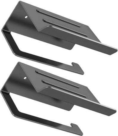 SHOWERORO 2pezzi Portarotolo Di Carta Igienica Parete Ferro Resistente Design Mensola Ripiano Per Bagno Utilizzabile Per Piccoli Oggetti