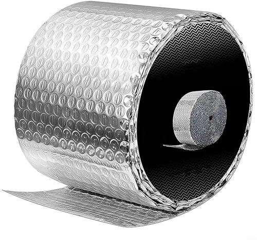 Dampfsperre Blasenfolie Isolierung, 15,2 cm x 7,6 m, geeignet für Metallgebäude und Keller