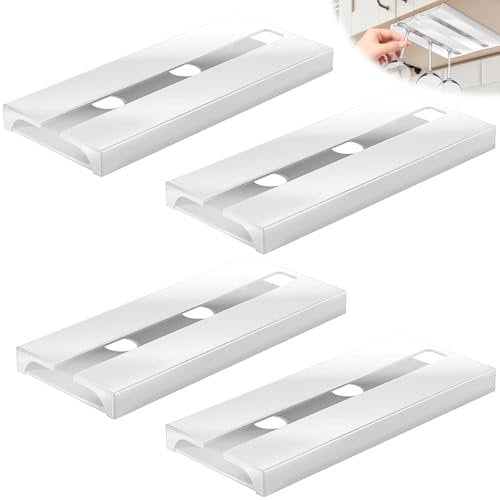 Leikurvo Weinglashalter, 4 Stück Weinglasregal Hängend, Stemware Racks Gläserhalter Weinglas Halterung für Bartheken, Küchen, Schrankeinsätze Stanzfrei Selbstklebend 25,3cm * 11cm (Weiß)