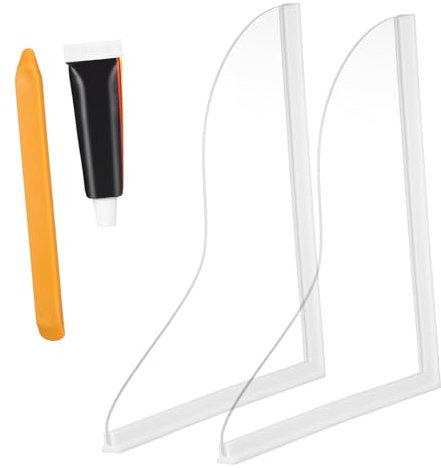 Mobestech 2stücke Spritzschutz Für Badewanne Und Dusche Ecken-spritzschutz Aus Acryl Für Waschbecken Und Duschwanne Wannenrand-Schutz Ohne Bohren Transparent Und Leicht Zu Reinigen