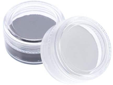 SHERCHPRY 2pièces Kit De Maquillage Corporel Halloween Peinture Noire Et Blanche Visage Cosplay Fournitures Cire Cosmétique