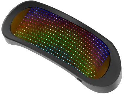 Marhynchus LED-Brille, 4 Modi, Vollfarbig, Programmierbare Bluetooth-APP-Steuerung mit Musik-Mikrofon-Rhythmus für Partys, Cosplay, Festivals